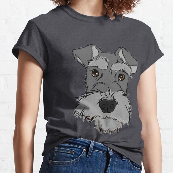 Adorable Miniature Schnauzer Classic T-Shirt