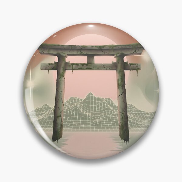 Item preview, Surreal Floating Torii Gate - Retro Mirror Ocean designed and sold by TSOmac.