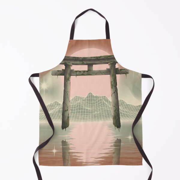 Item preview, Surreal Floating Torii Gate - Retro Mirror Ocean designed and sold by TSOmac.