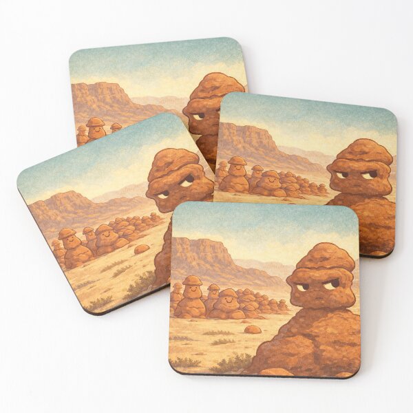 Item preview, Goblin Valley State Park “Definitely Just Rocks" Shirt or Sticker – Funny Utah Desert Poster  designed and sold by messupbro.