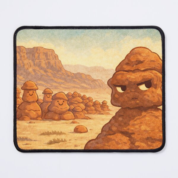 Item preview, Goblin Valley State Park “Definitely Just Rocks" Shirt or Sticker – Funny Utah Desert Poster designed and sold by messupbro.