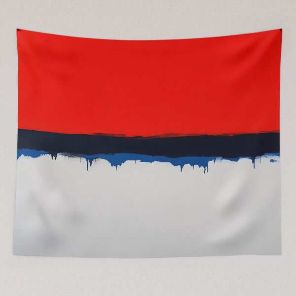 Item preview, blue red black white painting designed and sold by Good_Things.