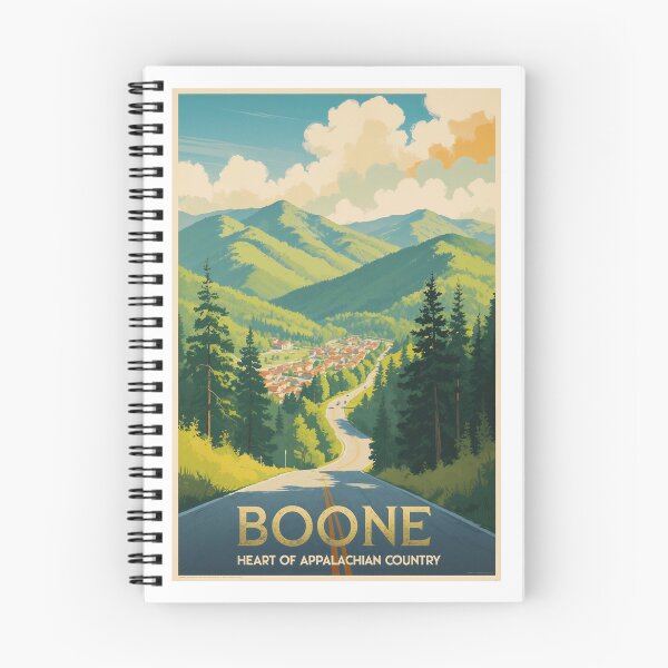 Item preview, Boone North Carolina Appalachian Mountains – Retro Travel Poster designed and sold by bobparduephoto.