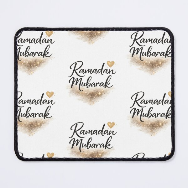 Item preview, Ramadan Mubarak Elegant Gold Dust & Heart designed and sold by Ronojia.