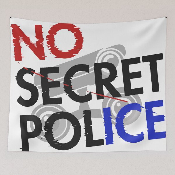 Item preview, No ICE, No Secret Police: Defend Civil Rights designed and sold by GoWolf.