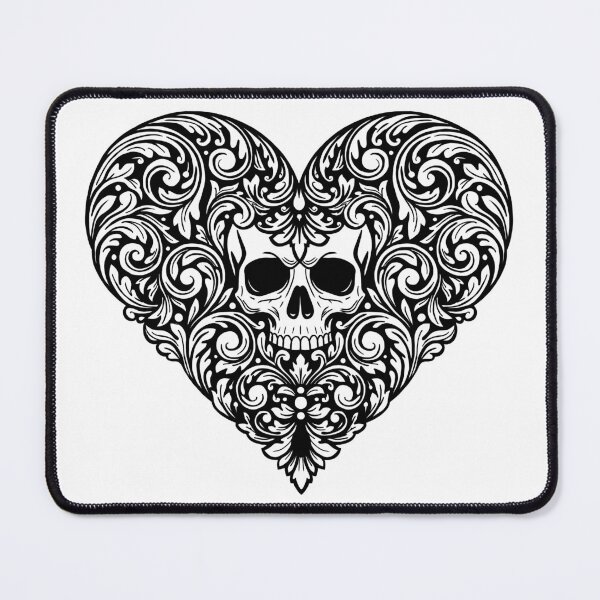 Item preview, Skull Heart Black designed and sold by Kathysg.