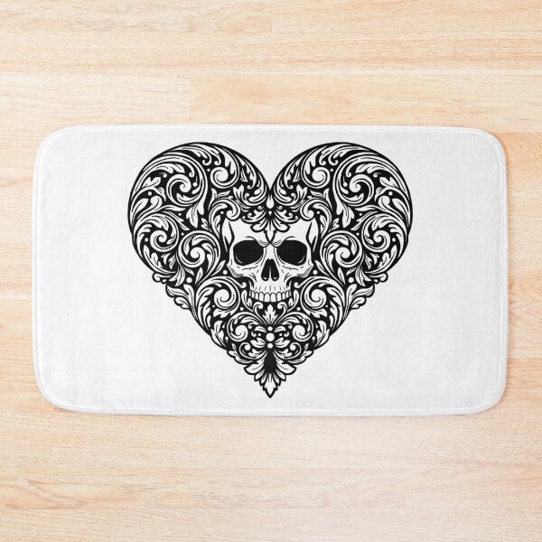 Item preview, Skull Heart Black designed and sold by Kathysg.