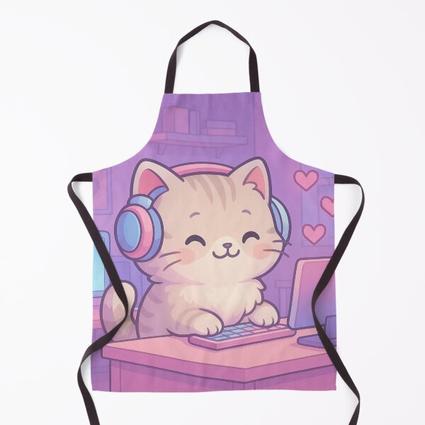 Item preview, Chibi Cat Gamer Artwork designed and sold by Eleven Lilacs.