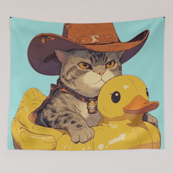 Item preview, Cat duck Cowboy designed and sold by The King's general goods.
