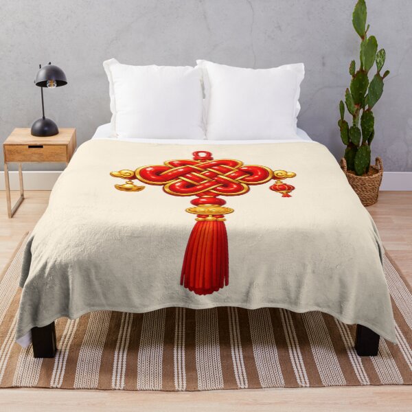 Item preview, Chinese Lucky Knot | Cute Chinese New Year Red & Gold Decor designed and sold by Moons Studio.