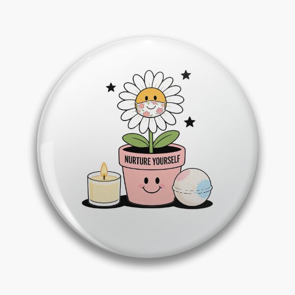 Item preview, Cute “Nurture Yourself” Flower – Self Care Aesthetic Illustration designed and sold by truongloc246.