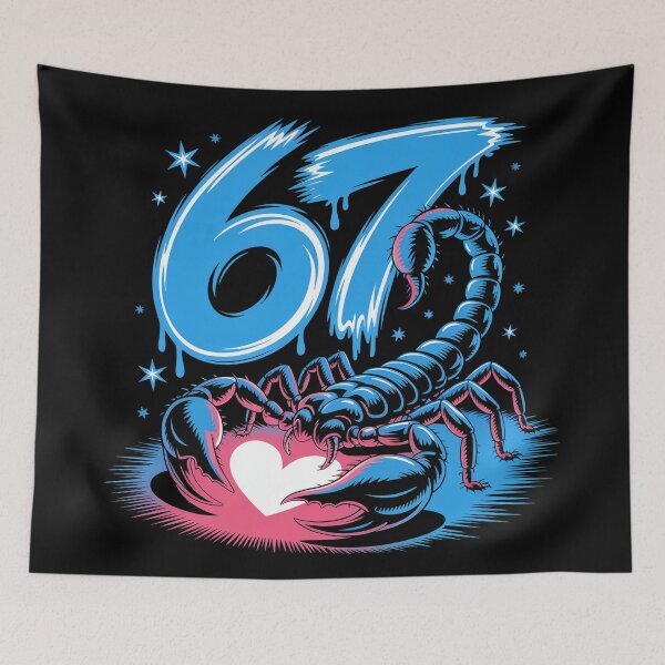 Item preview, Scorpio 67 – Zodiac Scorpion with Heart Illustration designed and sold by SoftStyleStudio ⭐⭐⭐.