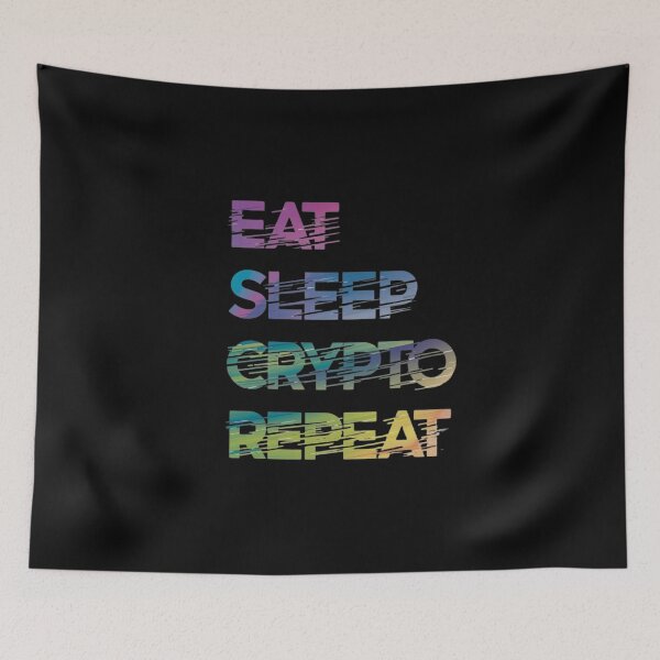 Item preview, Eat Sleep Crypto Repeat Essential Vintage T-Shirt  designed and sold by Martysstore.