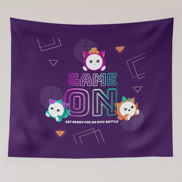 Item preview, Game Night – Cute Gamer Characters Neon Style designed and sold by alex-oliveira.