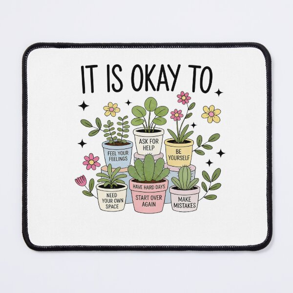 Item preview, Self Care Plants – Feel Your Feelings, Be Yourself, Start Over Again Illustration designed and sold by truongloc246.
