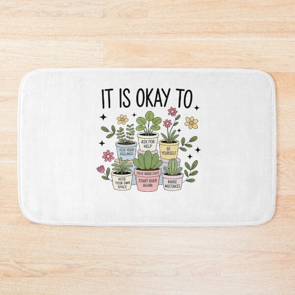 Item preview, Self Care Plants – Feel Your Feelings, Be Yourself, Start Over Again Illustration designed and sold by truongloc246.
