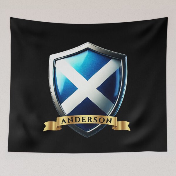 Item preview, Anderson Warrior Shield  Saltire & Boars with Legacy Banner designed and sold by Highlandkings.