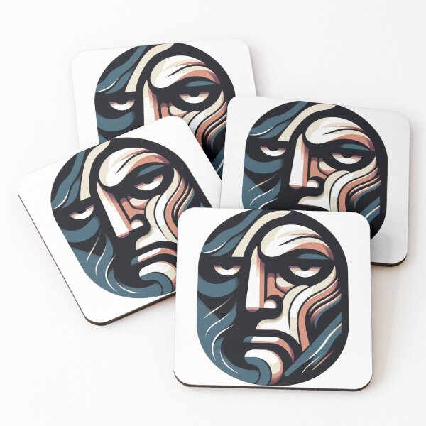 Item preview, Fragmented Mind Abstract Face Art designed and sold by StudioNovaArt_.