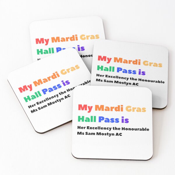 Item preview, My Mardi Gras Hall Pass is Sam Mostyn designed and sold by NichePastiche.
