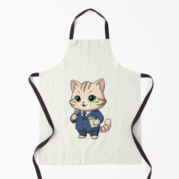 Item preview, Cute Journalist Cat designed and sold by HoopeStylee.
