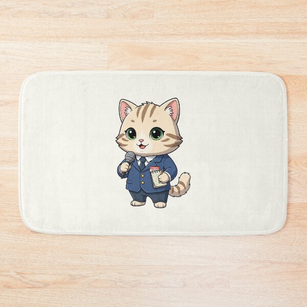 Item preview, Cute Journalist Cat designed and sold by HoopeStylee.