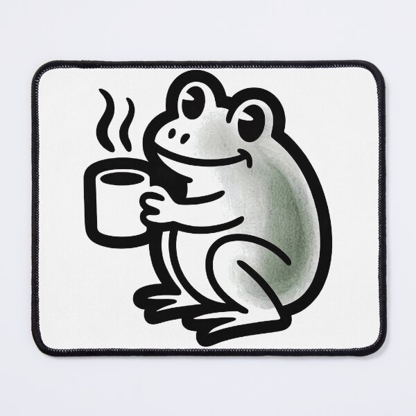 Item preview, Cute Frog Coffee Break designed and sold by VibePrint2.