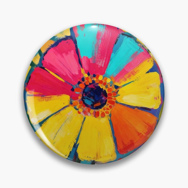 Item preview, Chromatic Bloom, Neon Abstract Flowers designed and sold by KiwiArtistDK.