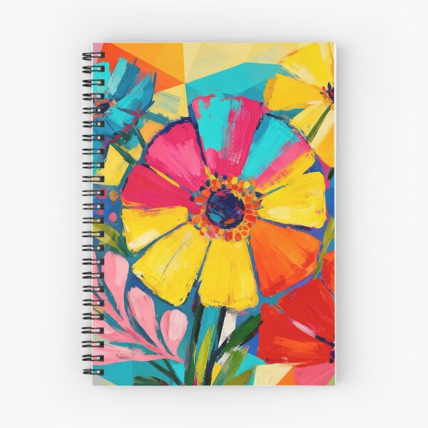 Item preview, Chromatic Bloom, Neon Abstract Flowers designed and sold by KiwiArtistDK.