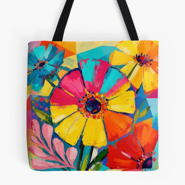 Item preview, Chromatic Bloom, Neon Abstract Flowers designed and sold by KiwiArtistDK.