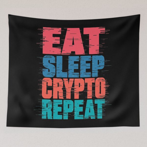 Item preview, Eat Sleep Crypto Eating Essential T-Shirt For Crypto Lovers designed and sold by Martysstore.
