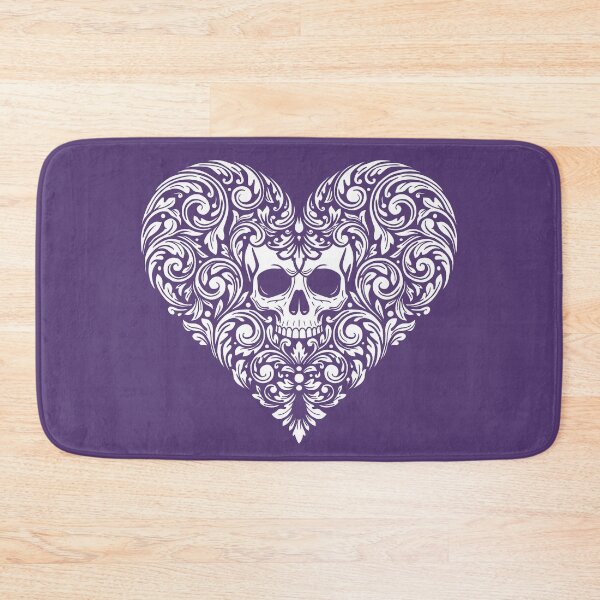 Item preview, Skull Heart White designed and sold by Kathysg.