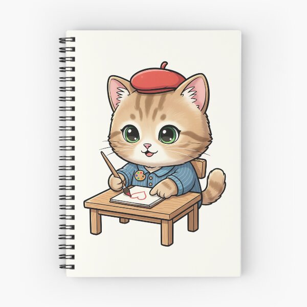 Item preview, Cute Artist Cat designed and sold by HoopeStylee.