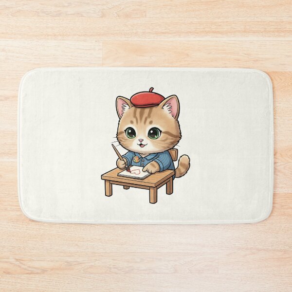 Item preview, Cute Artist Cat designed and sold by HoopeStylee.