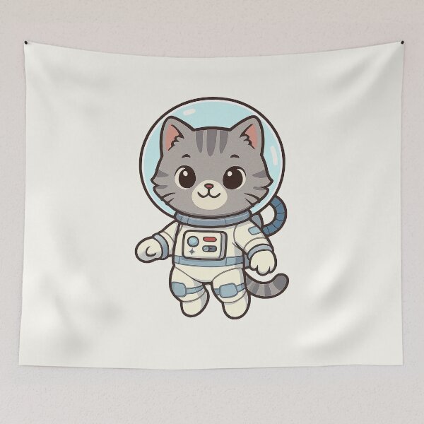 Item preview, Cute Astronaut Cat designed and sold by HoopeStylee.