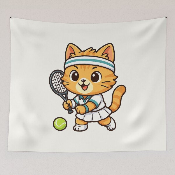 Item preview, Cute Tennis Cat designed and sold by HoopeStylee.