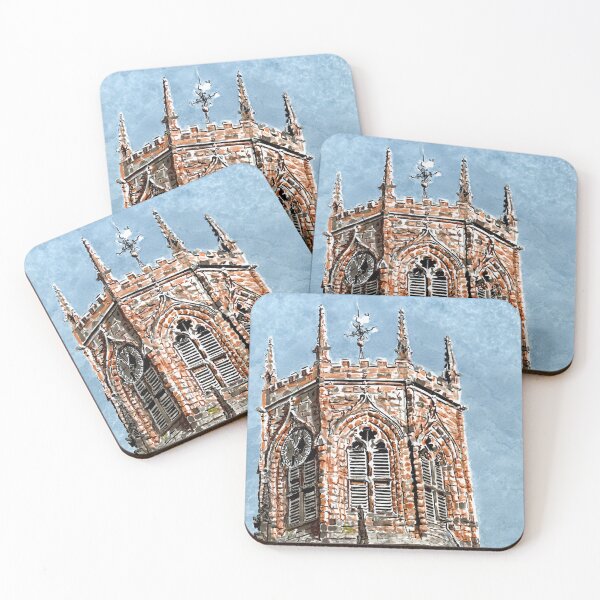 Item preview, The Octagonal Sandstone Tower of St Mary's Church Nantwich in Cheshire designed and sold by LymphomaLass.