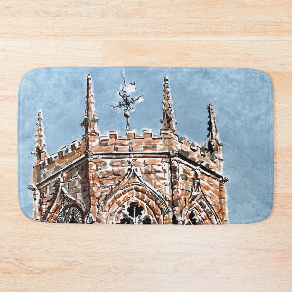 Item preview, The Octagonal Sandstone Tower of St Mary's Church Nantwich in Cheshire designed and sold by LymphomaLass.