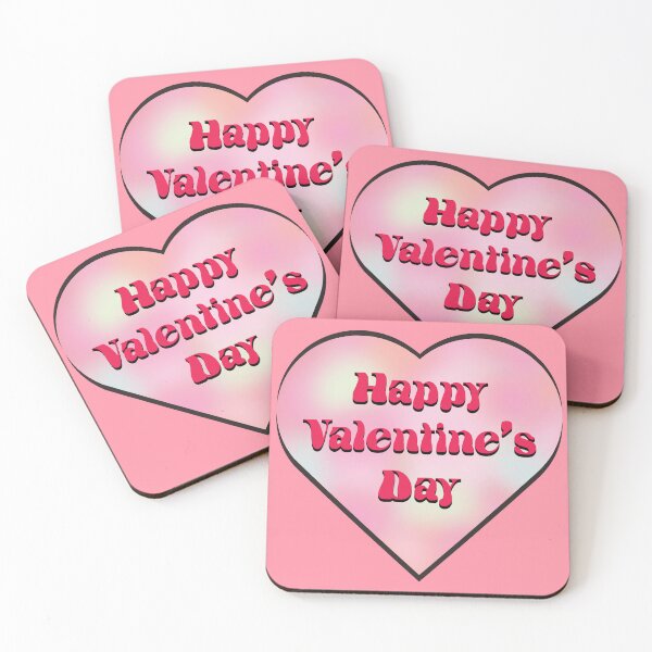 Item preview, Valentine's Day Celebration with Pink Heart and Cheerful Lettering designed and sold by cremedecolor.
