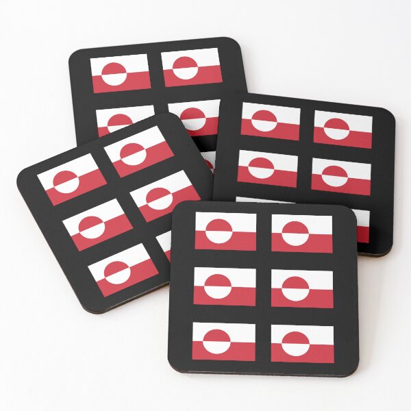 Item preview, Greenland Flag Pattern Scandinavian Travel & Nordic Pride Design designed and sold by Rhu Creations.
