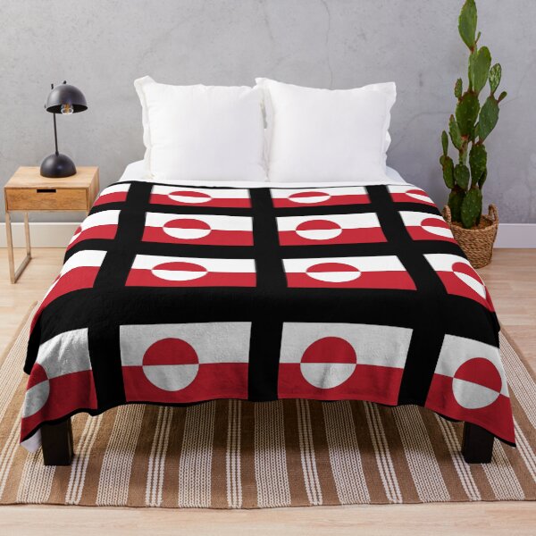 Item preview, Greenland Flag Pattern Scandinavian Travel & Nordic Pride Design designed and sold by Rhu Creations.