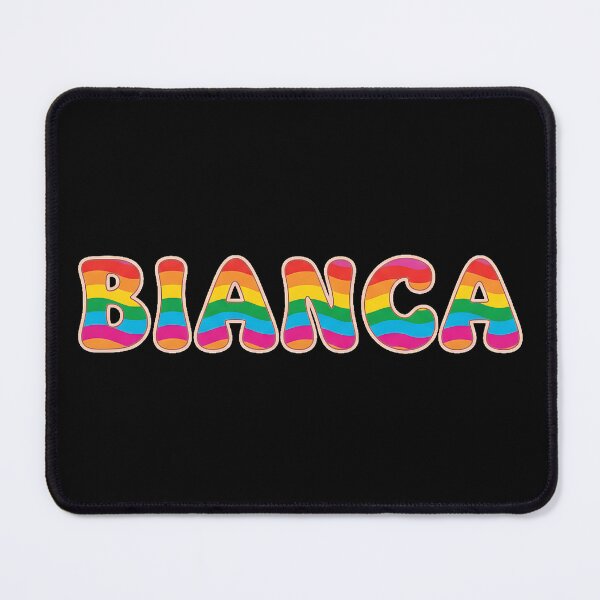 Item preview, ❤️ Bianca Personalized Name Wavy Retro Shirt, Coffee Mug, Sticker Gift designed and sold by HelixPedia.