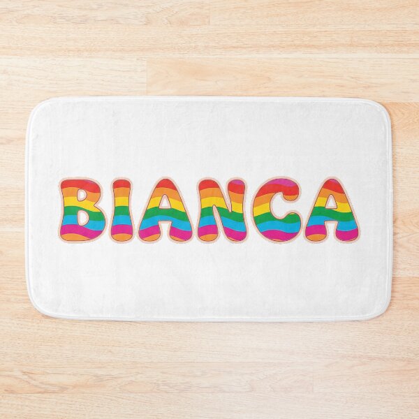 Item preview, ❤️ Bianca Personalized Name Wavy Retro Shirt, Coffee Mug, Sticker Gift designed and sold by HelixPedia.