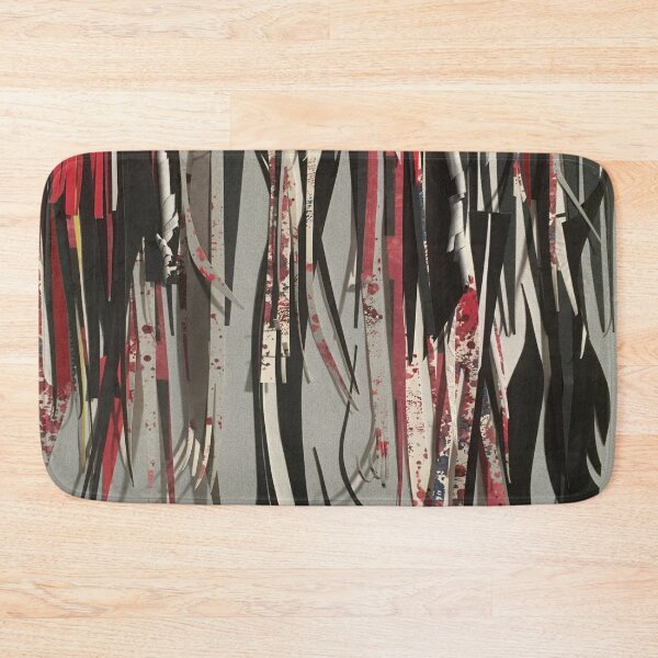 Item preview, The Vines- Black, White and Red Abstract Collage designed and sold by adel8ide.