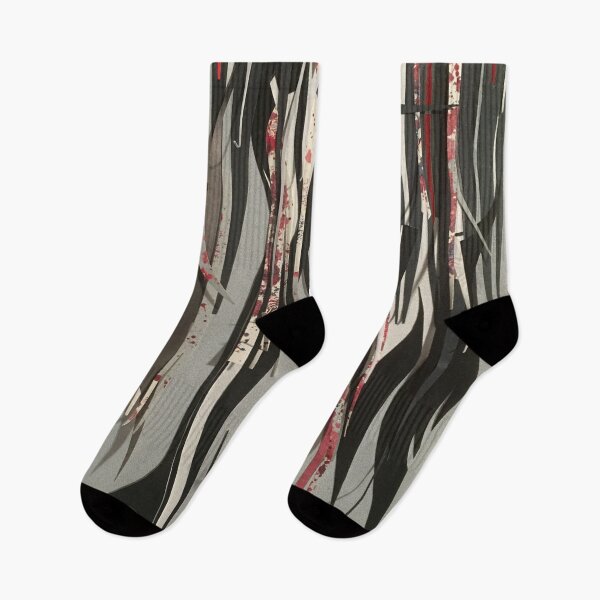 Item preview, The Vines- Black, White and Red Abstract Collage designed and sold by adel8ide.