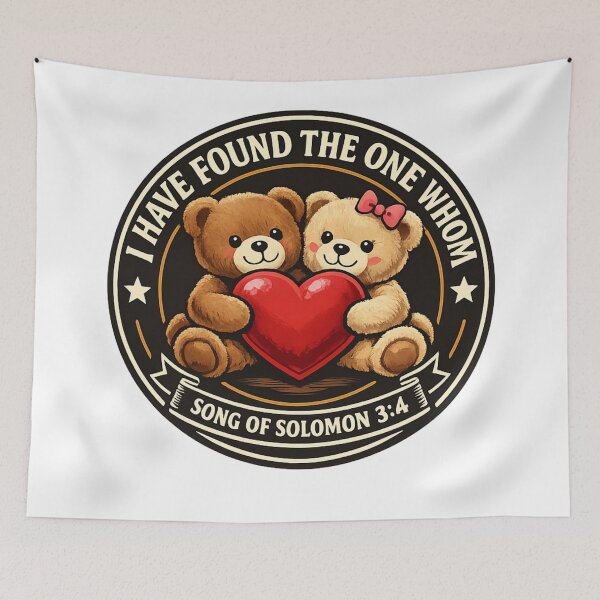 Item preview, song of Solomon with teddy and heart designed and sold by FoxstarRavas.