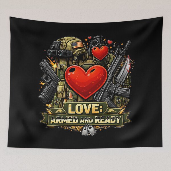 Item preview, Love Armed and Ready designed and sold by Tactical Override.