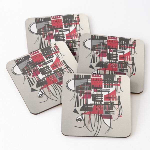 Item preview, The Village- Modern Abstract Mixed Media Collage  designed and sold by adel8ide.