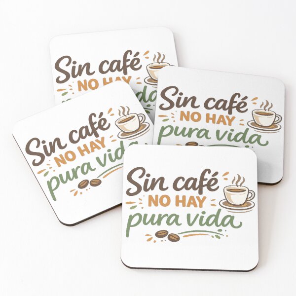 Item preview, Sin Café No Hay Pura Vida | Costa Rican Coffee Design designed and sold by Wander Vibes.