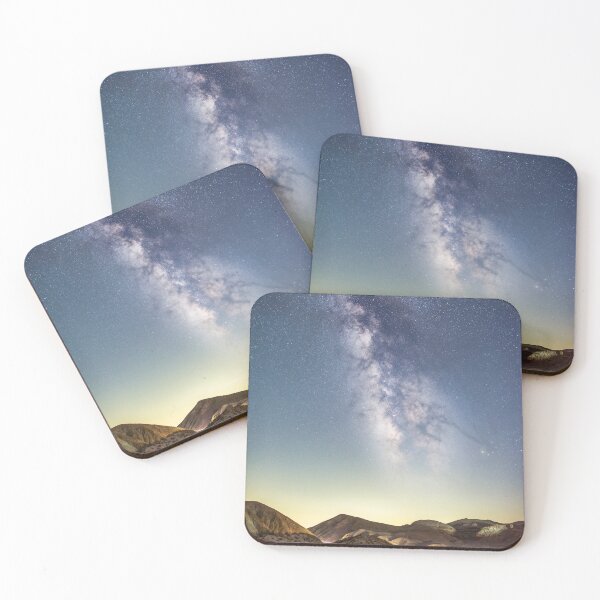 Item preview, Starry Night Sky – Milky Way Over Desert Mountains designed and sold by TheHikersEye.