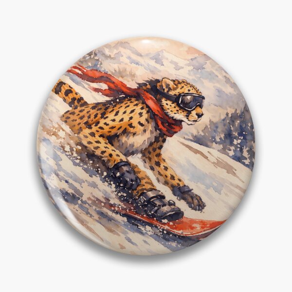 Item preview, Snowboarding Cheetah designed and sold by Sarcastic designs.